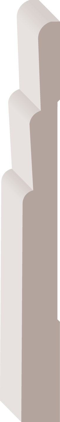 00632, Finger Joint Pine, Baseboard - Alexandria Moulding