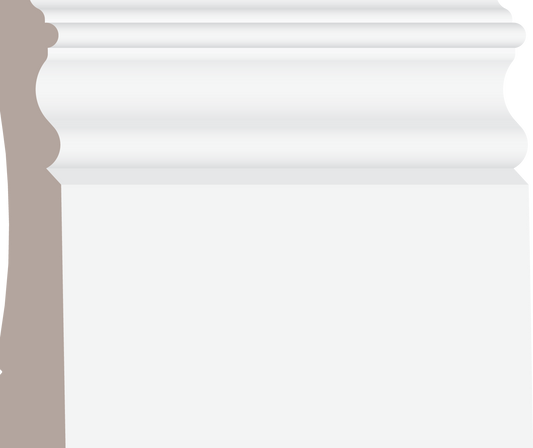 00716, Finger Joint Pine, Baseboard - Alexandria Moulding