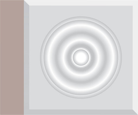 01088, Pin Jointé Pré-Peint, Rosette - Alexandria Moulding
