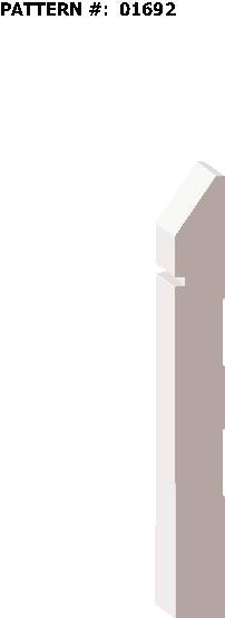 01692, MDF Pré-Peint, Plinthe - Alexandria Moulding