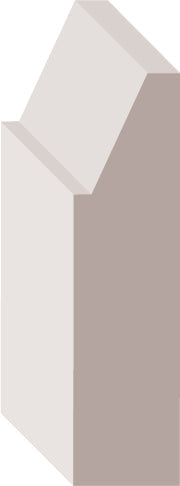 01698, Pin Jointé Pré-Peint, Arrét de Porte - Alexandria Moulding