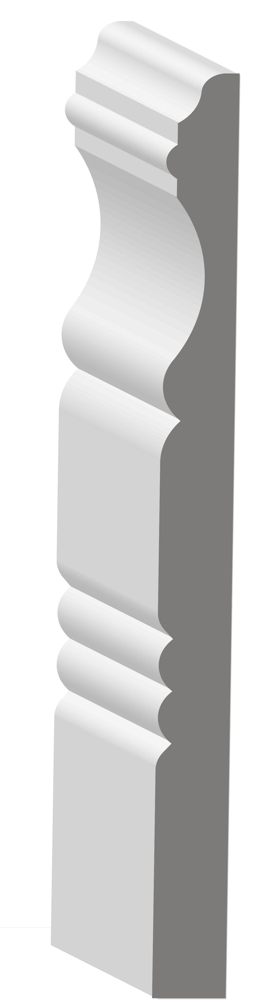 01706, MDF Pré-Peint, Plinthe - Alexandria Moulding