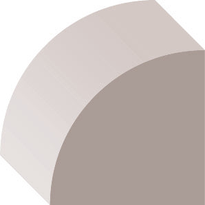 0W105, Pin Jointé Pré-Peint, Quart de Rond - Alexandria Moulding