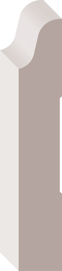 0W663, Primed Finger Joint Pine, Baseboard - Alexandria Moulding