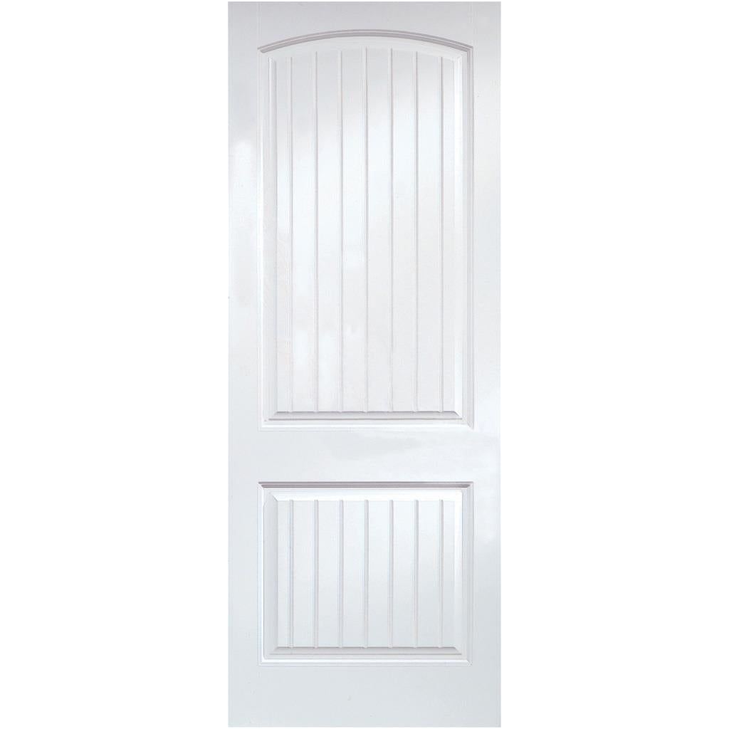 2 Panel Smooth V-Groove Hollow Core Moulded Door - Alexandria Moulding