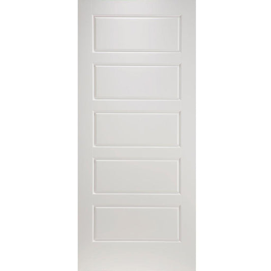 5 Panel Smooth Moulded Door, Primed, Doors - Alexandria Moulding