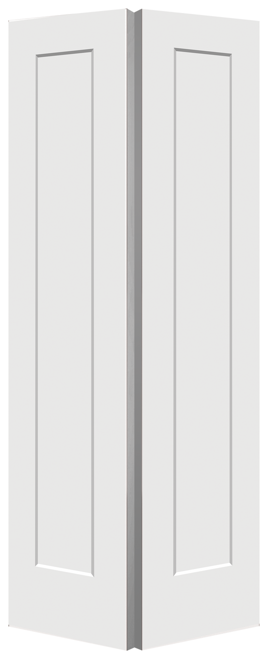 1 Panel Shaker Moulded Bifold Door, Primed, Doors - Alexandria Moulding