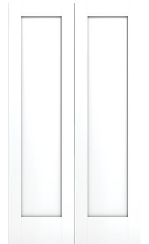 1 Panel Shaker Sticking Bifold Wood Door, Primed, Doors - Alexandria Moulding