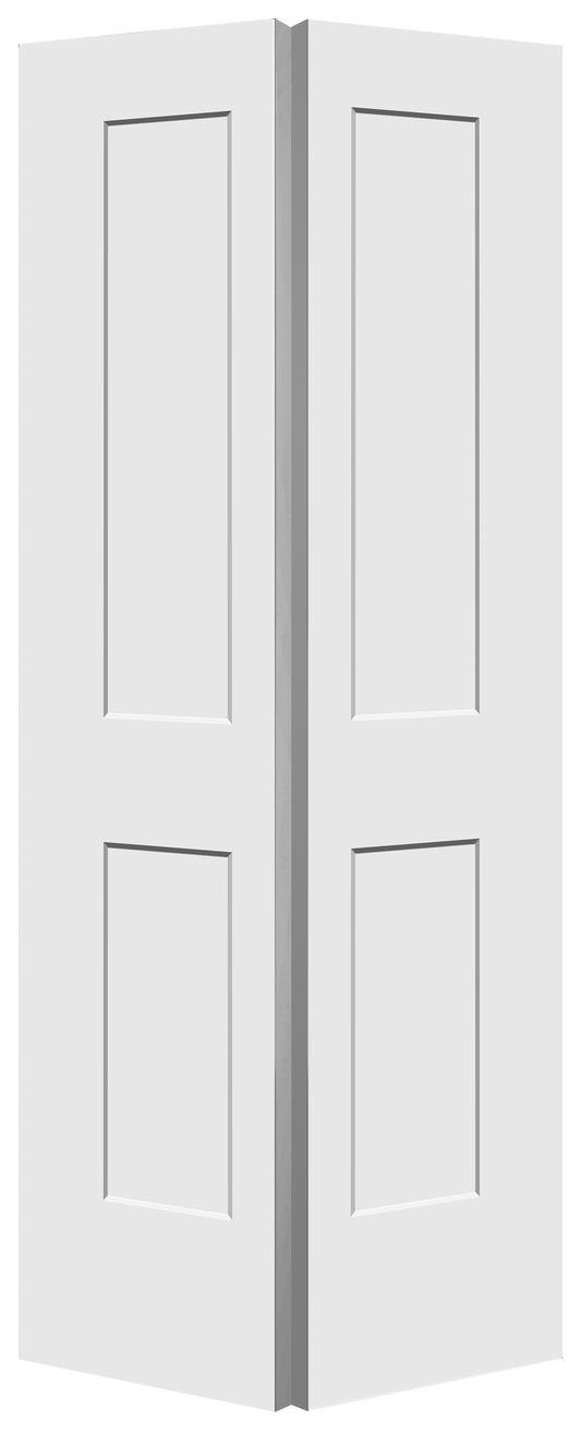 2 Panel Shaker Moulded Bifold Door, Primed, Doors - Alexandria Moulding