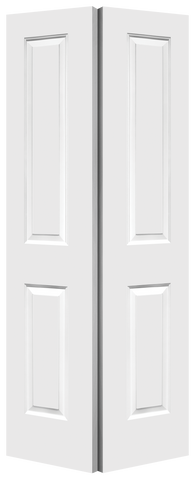 2 Panel Smooth Moulded Bifold Door, Primed, Doors - Alexandria Moulding