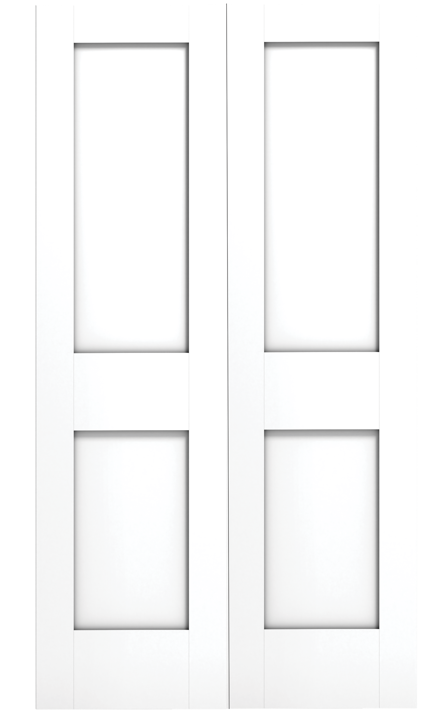 2 Panel Shaker Sticking Bifold Wood Door