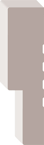 3439N, Pin Jointé Pré-Peint, Boite de porte - Alexandria Moulding