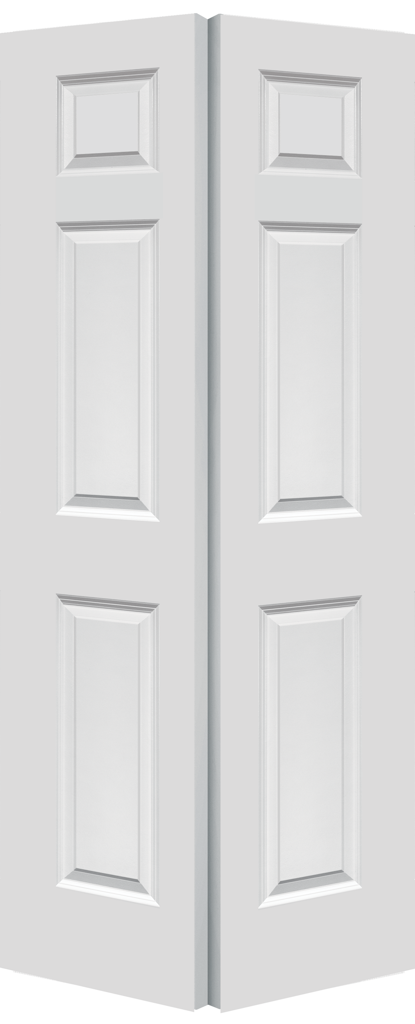 6 Panel Smooth Moulded Bifold Door