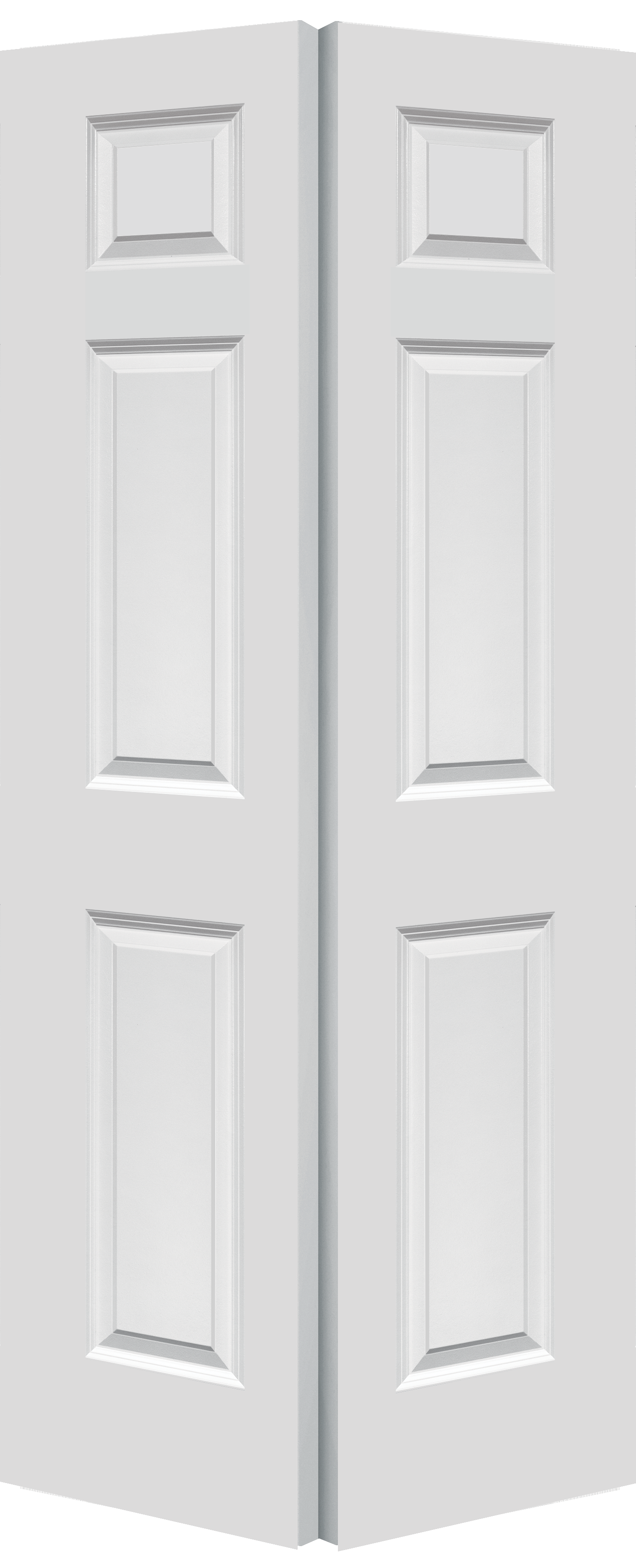 6 Panel Smooth Moulded Bifold Door - Alexandria Moulding