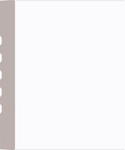90697, MDF Pré-Peint, Boite de porte - Alexandria Moulding