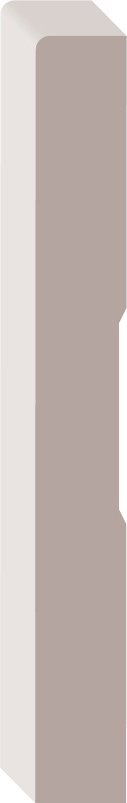 BAS-5AR, Primed Finger Joint Poplar, Baseboard - Alexandria Moulding