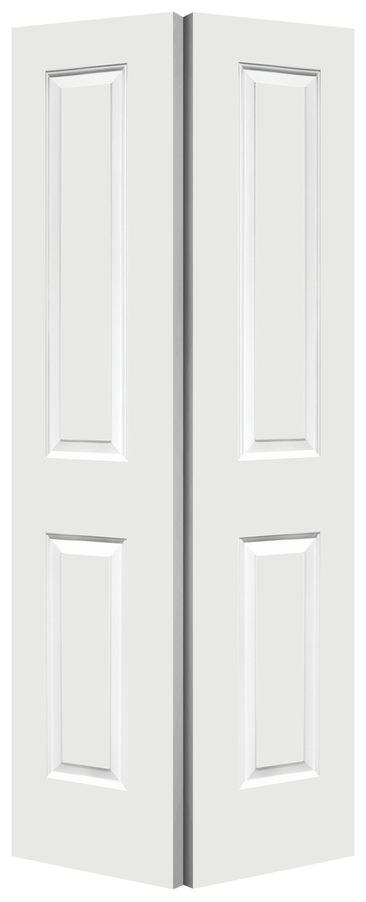 Carrara® - 2 Panel Smooth Bifold, Primed, Doors - Alexandria Moulding