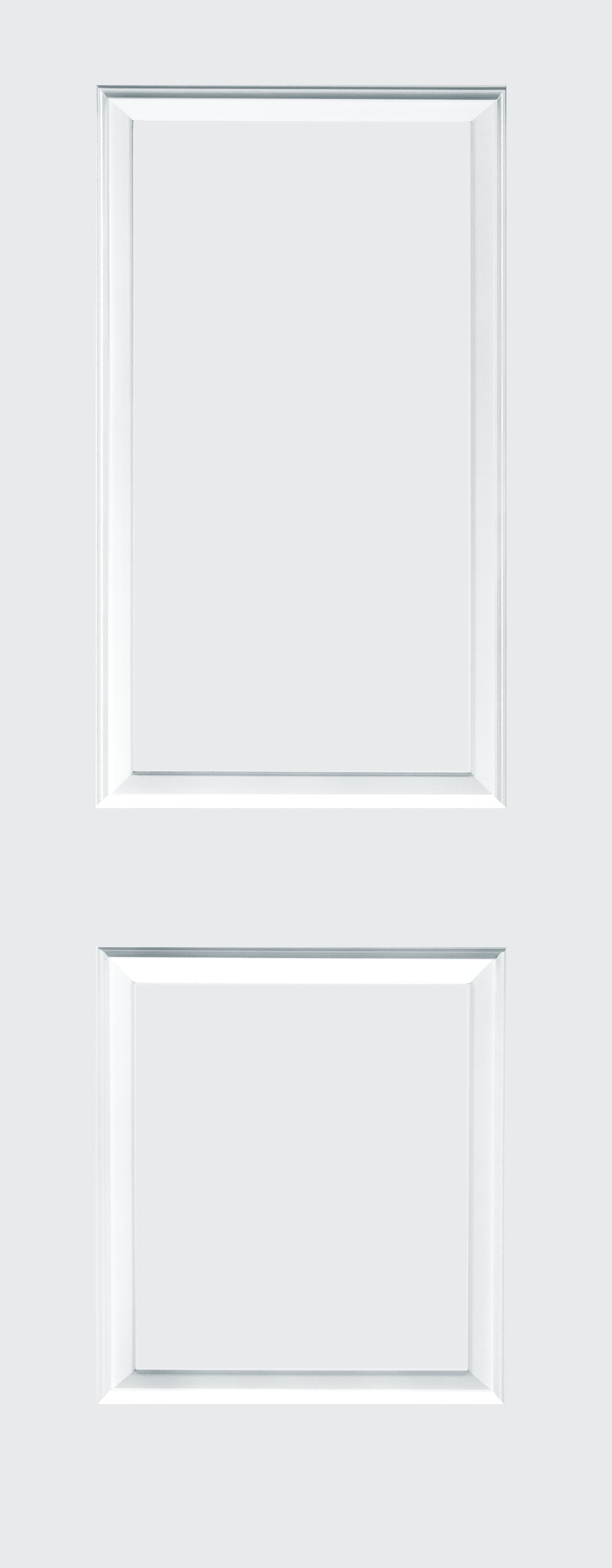 2 Panel Smooth Moulded Solid Core Door - Alexandria Moulding