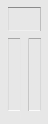 Craftsman III™ - 3 Panel, Primed, Doors - Alexandria Moulding