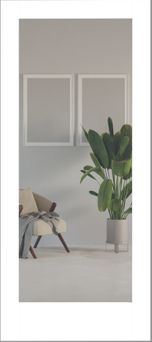 Primed 1 Lite Clear Glass Shaker Wood Door, Primed, Doors - Alexandria Moulding