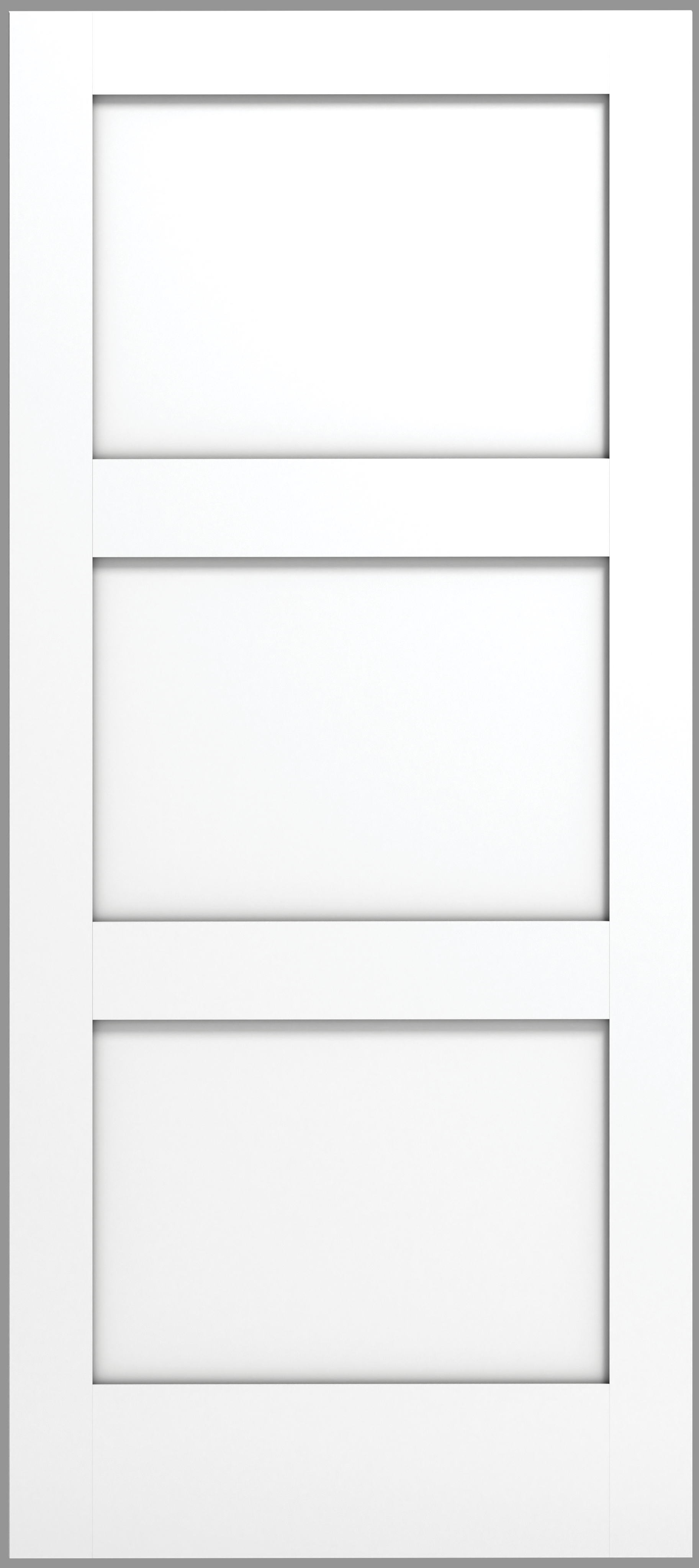 3 Panel Shaker Sticking Wood Door - Alexandria Moulding