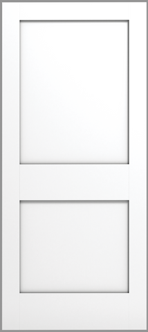 2 Panel Shaker Sticking Wood Door, Primed, Doors - Alexandria Moulding