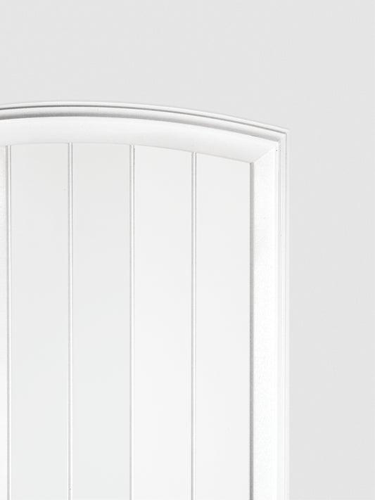 2 Panel Smooth V-Groove Hollow Core Moulded Door, Primed, Doors - Alexandria Moulding