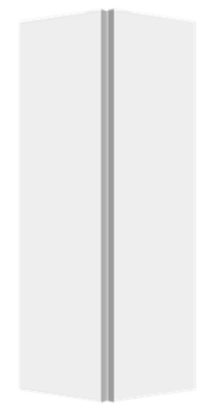 Flush Primed Hardboard Bifold, Primed, Doors - Alexandria Moulding