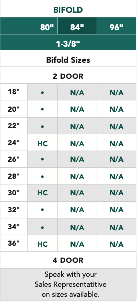 Conmore® - 5 Panel Equal Bifold