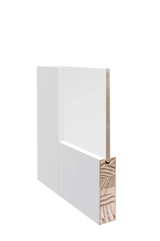 2 Panel Shaker Sticking Bifold Wood Door, Primed, Doors - Alexandria Moulding