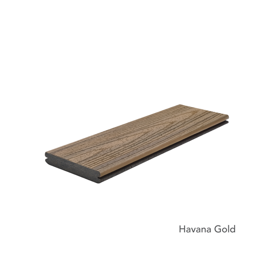 Trex Transcend Grooved, Havana Gold, Exterior Products - Alexandria Moulding