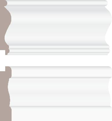 WCB01, Primed MDF, Wainscot - Alexandria Moulding