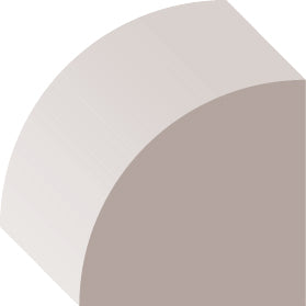 00102, Primed Finger Joint Pine, Quarter Round - Alexandria Moulding