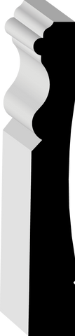 00716, Finger Joint Pine, Baseboard - Alexandria Moulding