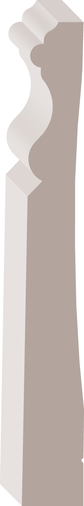 00718, Finger Joint Pine, Baseboard - Alexandria Moulding