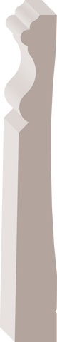 00718, Finger Joint Pine, Baseboard - Alexandria Moulding