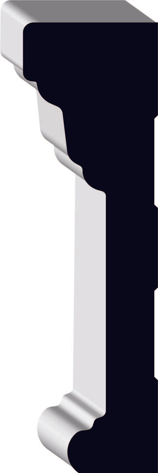 05105, MDF Pré-Peint, Architrave - Alexandria Moulding