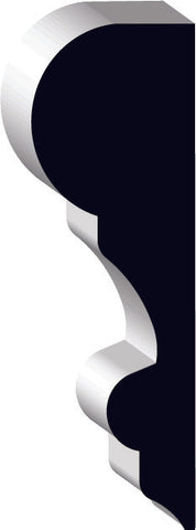 05689, MDF Pré-Peint, Cimaise - Alexandria Moulding
