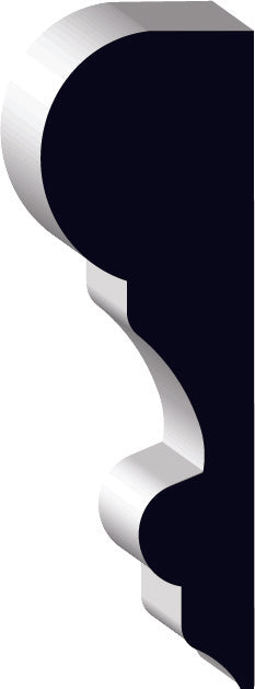 05689, MDF Pré-Peint, Cimaise - Alexandria Moulding