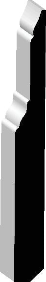 05737, MDF Pré-Peint, Plinthe - Alexandria Moulding
