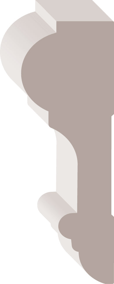 05744, MDF Pré-Peint, Cimaise - Alexandria Moulding