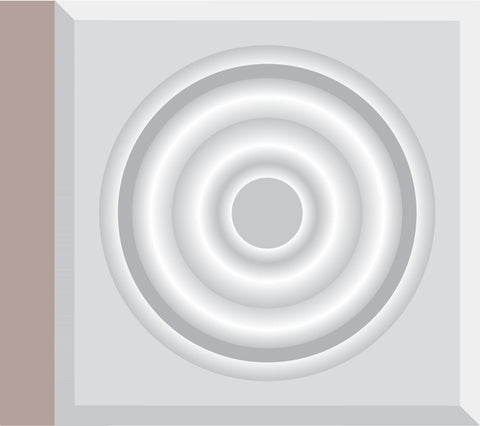 06129, MDF Pré-Peint, Rosette - Alexandria Moulding