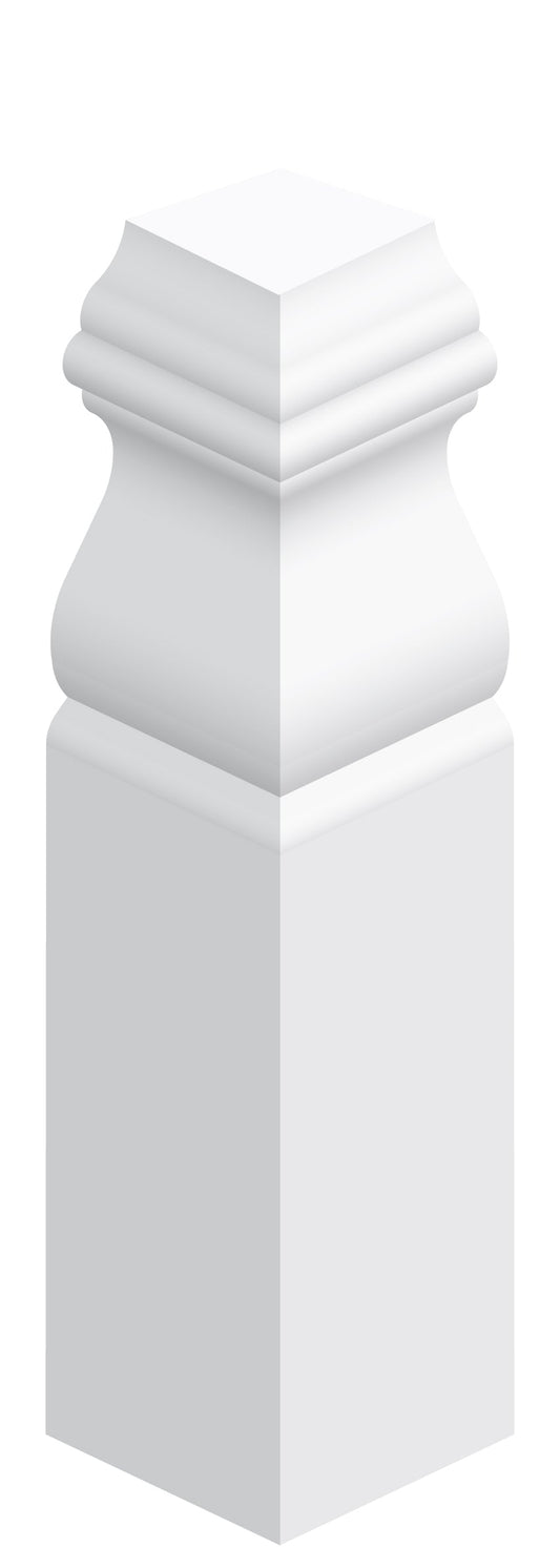 07609, MDF Pré-Peint, Baseboard - Corner - Alexandria Moulding