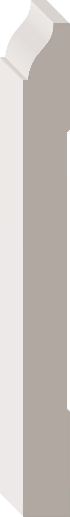 07618, MDF Pré-Peint, Plinthe - Alexandria Moulding