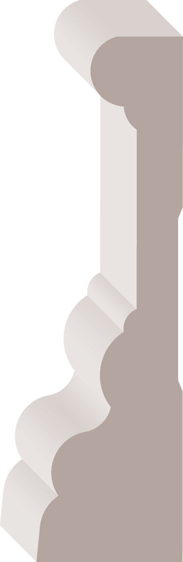 0RB3W, MDF Pré-Peint, Cadrage - Alexandria Moulding