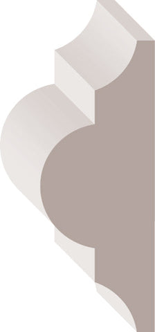 0W133, Pin Jointé Pré-Peint, Astragal - Alexandria Moulding