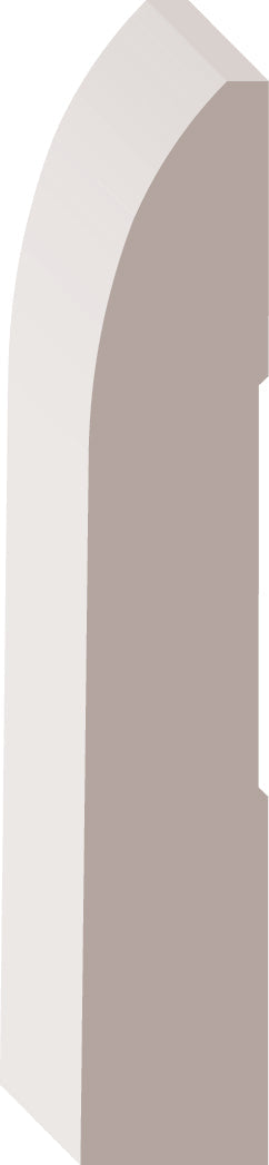 0W713, Primed Finger Joint Pine, Baseboard - Alexandria Moulding