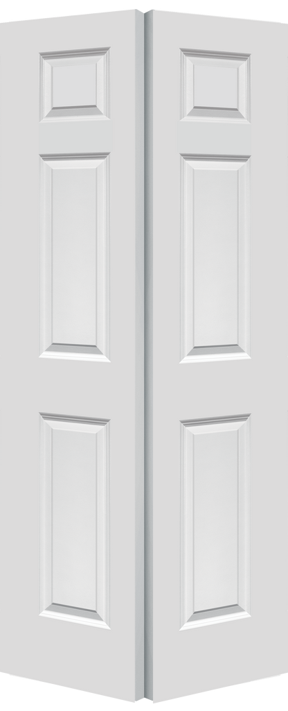 6 Panel Smooth Moulded Bifold Door