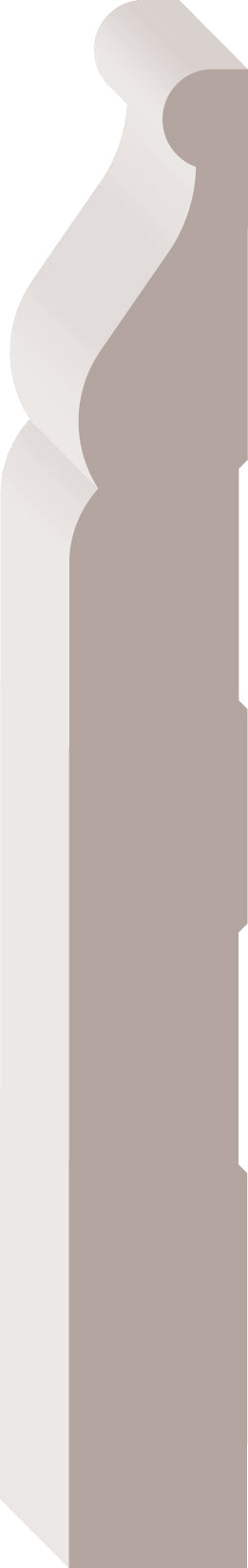 72137, Peuplier Jointé Pré-Peint, Plinthe - Alexandria Moulding