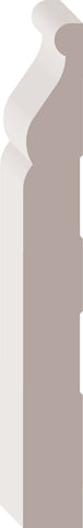 72137, Peuplier Jointé Pré-Peint, Plinthe - Alexandria Moulding